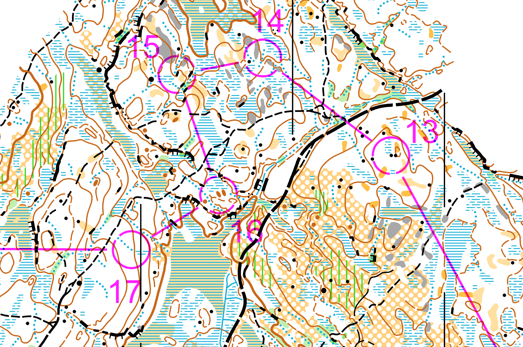 utsnitt karta Höiås södra