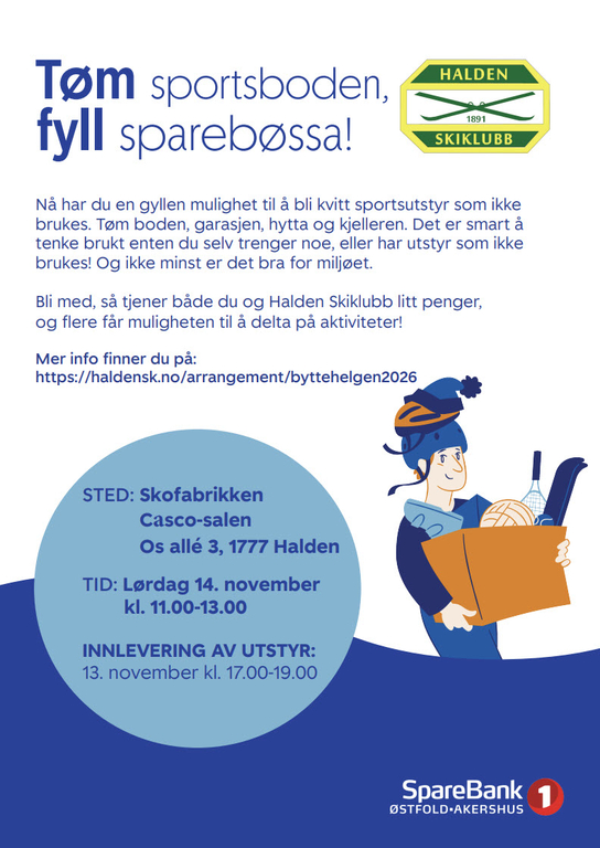 Byttehelgen 14. november 2026