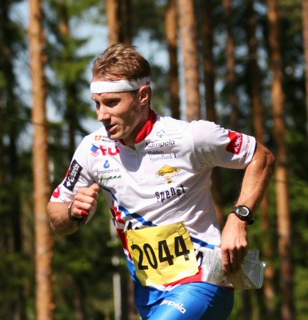 Mats Haldin i sprint fart, foto:Aapo Laiho