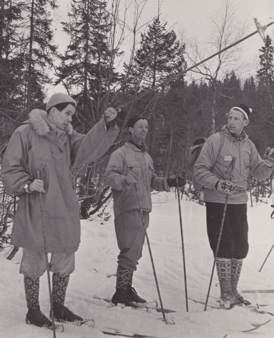 1952 Asbjørn Andersen Jørgen Olsen Willy Sæthre ski